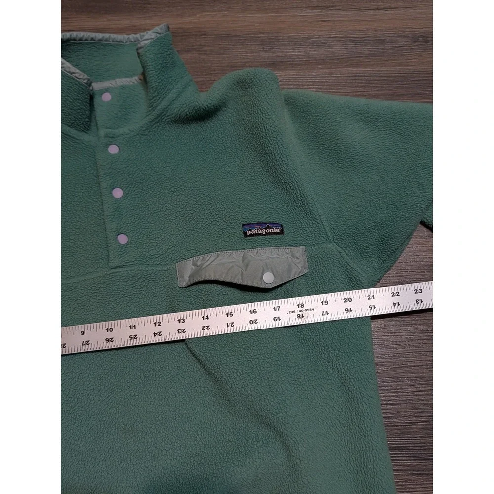 Patagonia Synchilla Snap-T Pullover Fleece Seafoam Green Mens Small S 25450